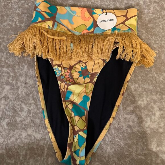 Andrea Iyamah Fringe Bikini Set – Multicolor Print (NWT) - Picture 3 of 5